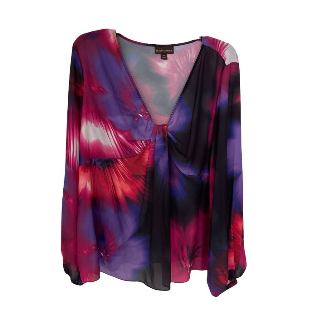 Bold Elements Woman’s Plus Sz Maternity Blouse Mu… - image 1